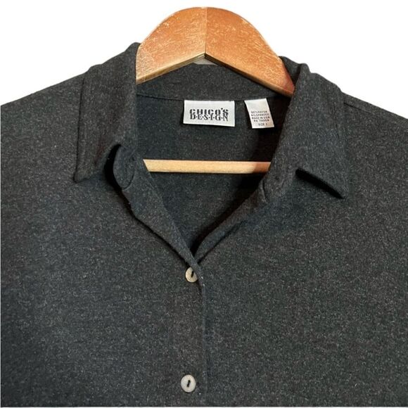 Chicos design grey button down collared shirt - Picture 2 of 11